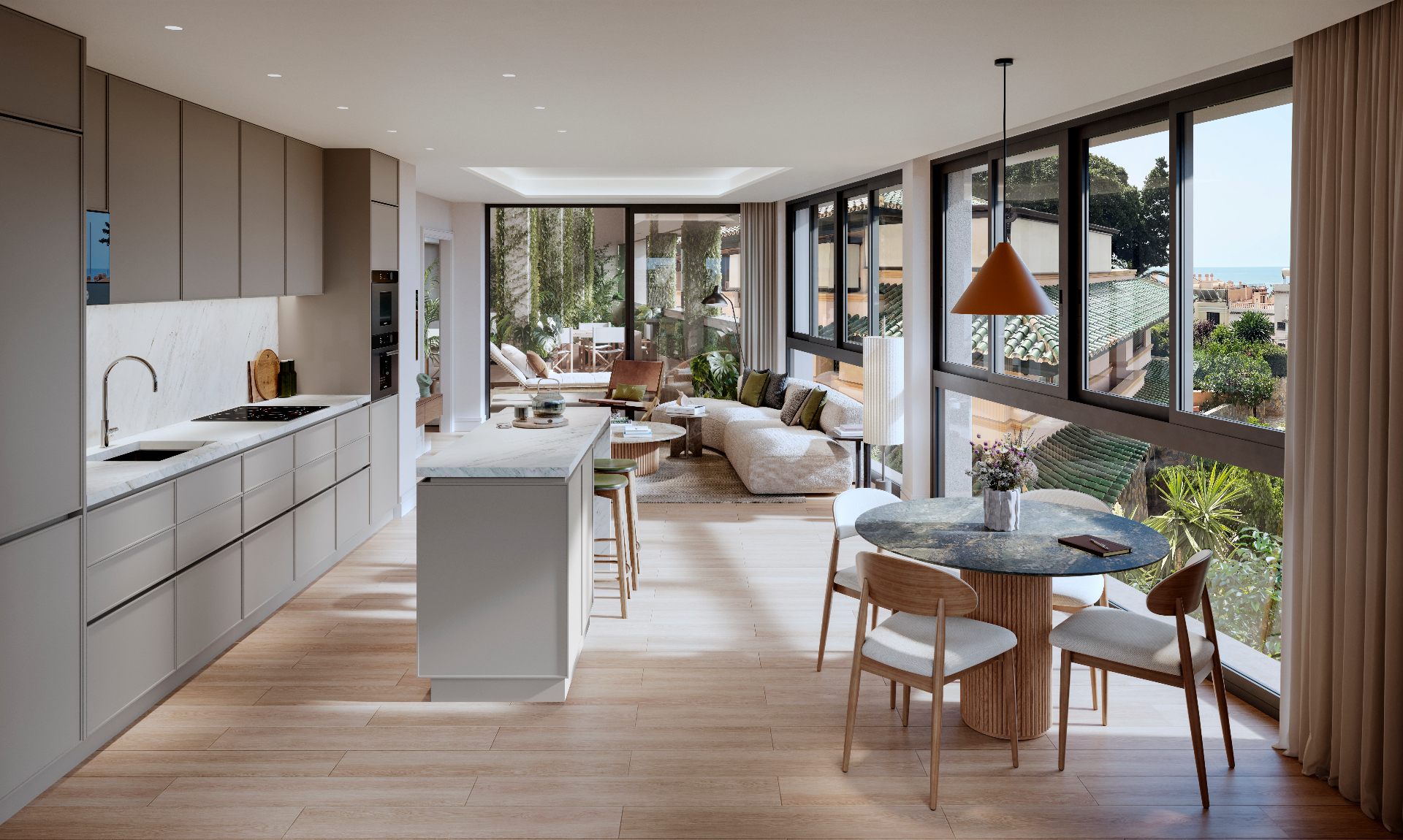 Cocina Gamadecor abierta al salón